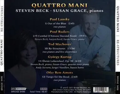 Quattro Mani - Re-Structures (2017) {Bridge Records BRIDGE 9496}