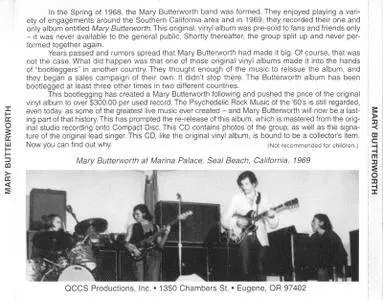 Mary Butterworth - Mary Butterworth (1969)