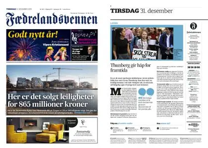 Fædrelandsvennen – 31. desember 2019