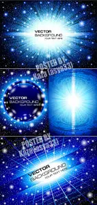 Shining blue backgrounds