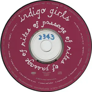 Indigo Girls - Rites Of Passage [Epic-Sony Japan # ESCA 5605] (1992)