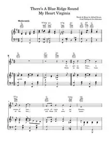 There's A Blue Ridge Round My Heart Virginia - Alfred Bryan Fisher (Piano-Vocal-Guitar (Piano Accompaniment))