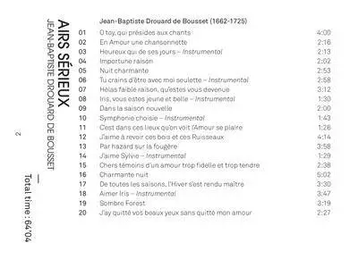 Jean-Baptiste de Bousset - Airs Sérieux - Elizabeth Dobbin & le Jardin Secret (2016) {Fuga Libera Official Digital Downloads}