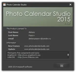 Mojosoft Photo Calendar Studio 2015 1.18 DC 20.11.2014 Portable