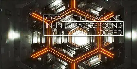 Orange Infinite Hexagon Loop  - Motion Graphics (VideoHive)
