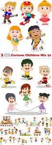 Vectors - Cartoon Children Mix 22