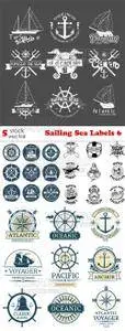 Vectors - Sailing Sea Labels 6