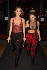 Lauryn Goodman and Chloe Goodman – Night Out in Birmingham 10-22-2017