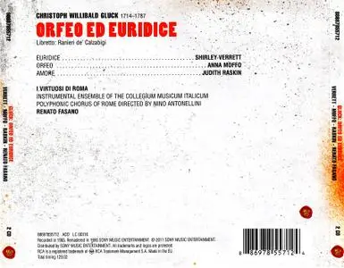 Renato Fasano, I Virtuosi di Roma, Shirley Verrett, Anna Moffo - Gluck: Orfeo ed Euridice (2011)