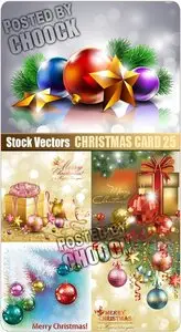 Christmas card 25 - Stock Vector