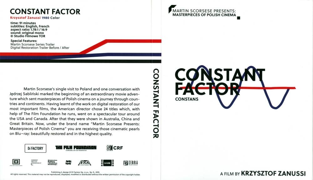 Martin Scorsese Presents: Masterpieces of Polish Cinema Volume 1. BR 3: The Constant Factor / Constans (1980)