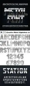 Vectors - Creative Metal Alphabets 12