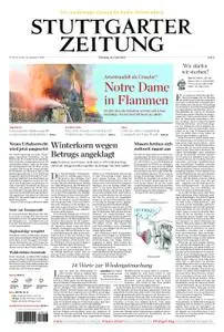 Stuttgarter Zeitung – 16. April 2019