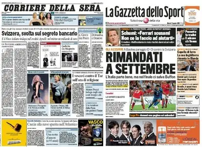 Corriere della Sera + Gazzetta dello Sport 13-08-2009