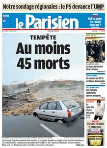 Le Parisien du Lundi 1er mars 2010