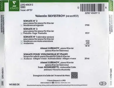 Alexei Lubimov, Ivan Monighetti - Valentin Silvestrov: Three Sonatas for Piano, Sonata for Violoncello and Piano (1992)
