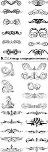 Vectors - Vintage Calligraphic Dividers 4