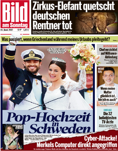 Bild am Sonntag, 14. Juni 2015