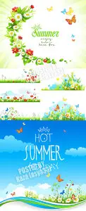 Summer nature elements
