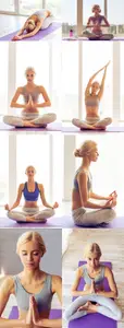 Beautiful girl doing yoga