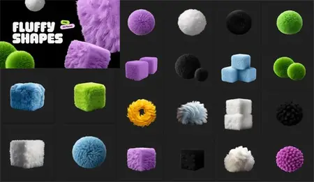 20 Fluffy Shapes