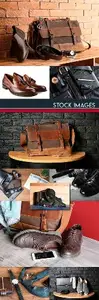 Shoes bag tie stylish men's accessories photo