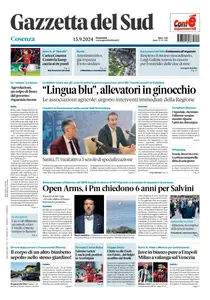 Gazzetta del Sud Cosenza - 15 Settembre 2024