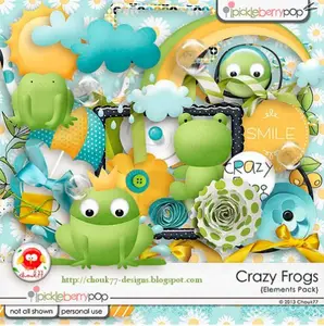 Scrap kit - Crazy Frogs