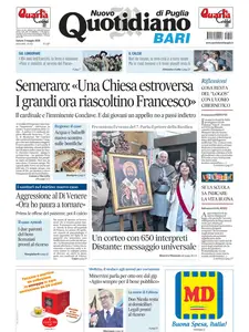 Quotidiano di Puglia Bari - 3 Maggio 2025