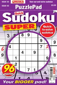 PuzzleLife PuzzlePad Sudoku Super - August 2025