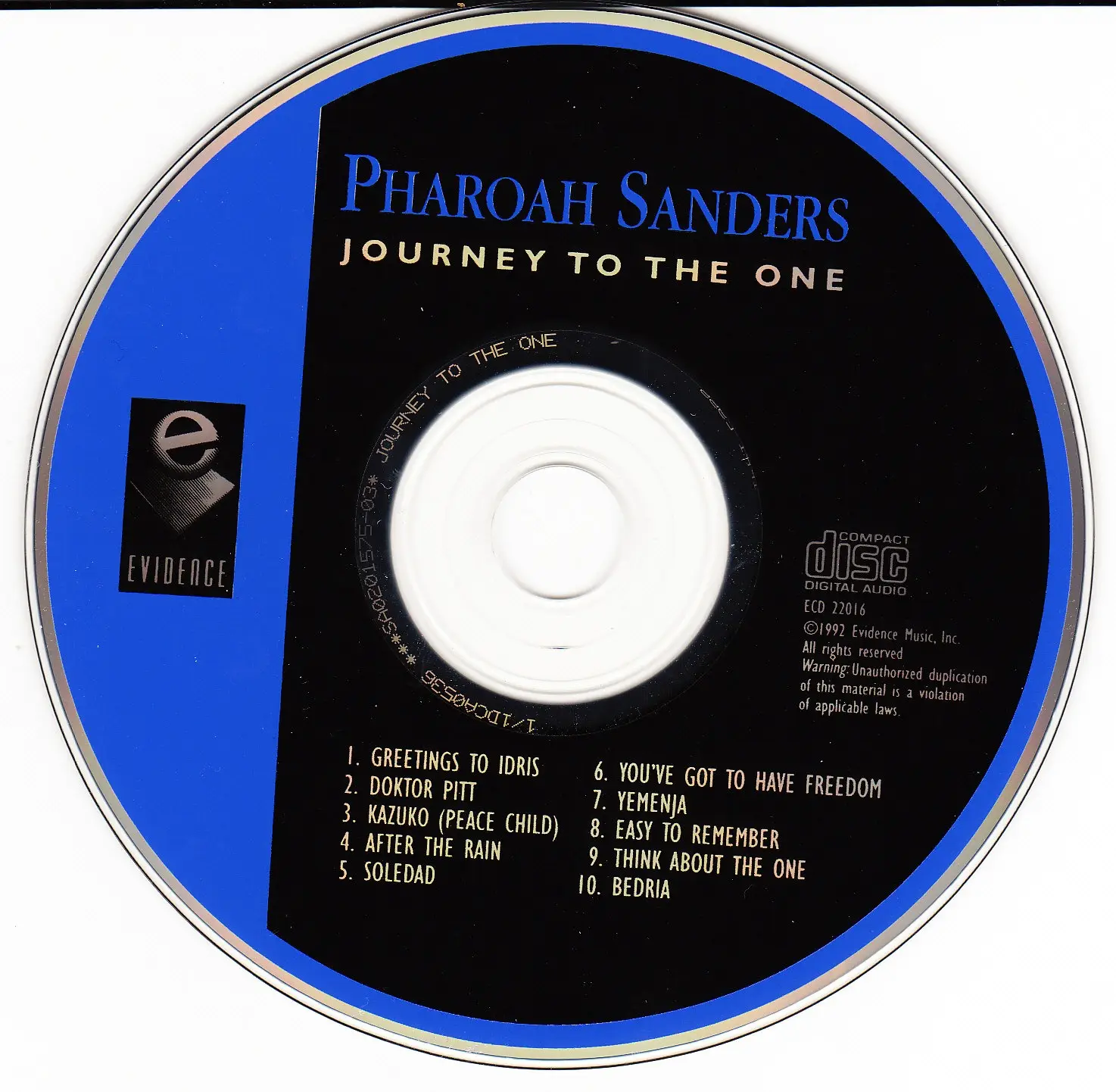 Pharoah Sanders – Journey To The One 交渉可 ショッピング純正 oruan.es
