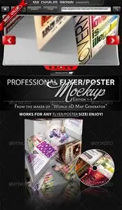 GraphicRiver Flyer & Poster Mockup Bundle 1-3
