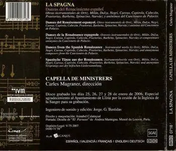 Capella de Ministrers, Carles Magraner - La Spagna: Danzas del Renacimiento Español (2007)