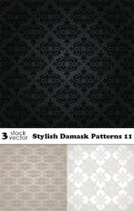 Vectors - Stylish Damask Patterns 11
