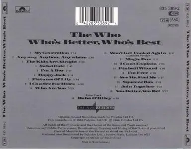 The Who - Who's Better, Who's Best (1988)