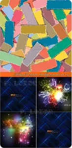 Abstract vector background set 041