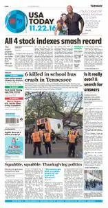 USA Today  November 22 2016