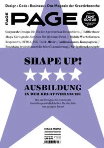 Page Das Magazin der Kreativbranche August No 08 2015