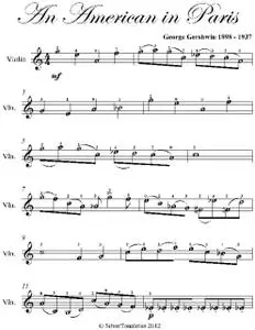 «An American In Paris Easy Violin Sheet Music» by George Gershwin