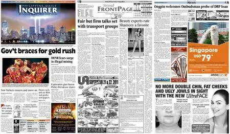 Philippine Daily Inquirer – September 13, 2011