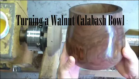 Woodturning - Turning a Walnut Calabash Bowl