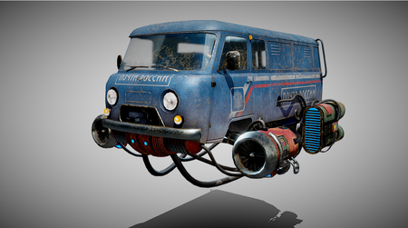 Soviet flying car - Bukhanka 3D Model