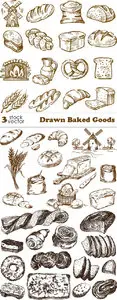 Vectors - Drawn Baked Goods