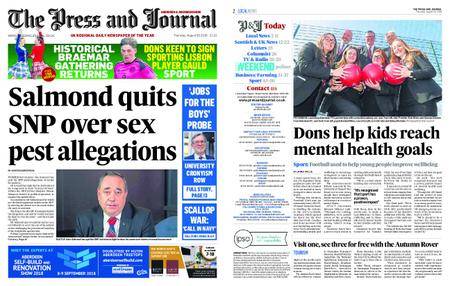 The Press and Journal Aberdeenshire – August 30, 2018