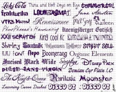 TOP 130 Fonts