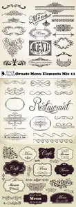 Vectors - Ornate Menu Elements Mix 11