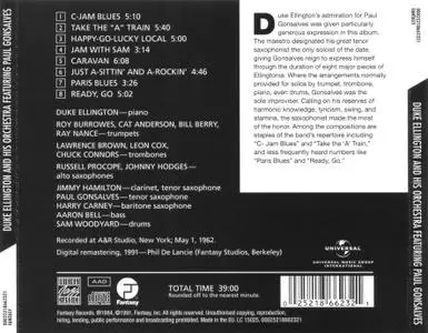 Duke Ellington - Duke Ellington and His Orchestra featuring Paul Gonsalves (1962) {Fantasy OJCCD-623-2 rel 1991}