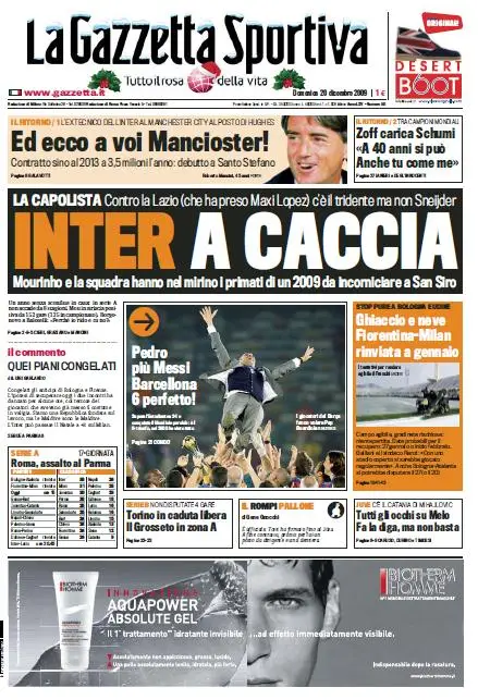 La Gazzetta dello Sport (20-12-09)