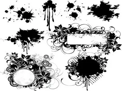 Lace flower Angular vector material Volume 1
