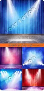 Spotlight stage lighting background vector 2
